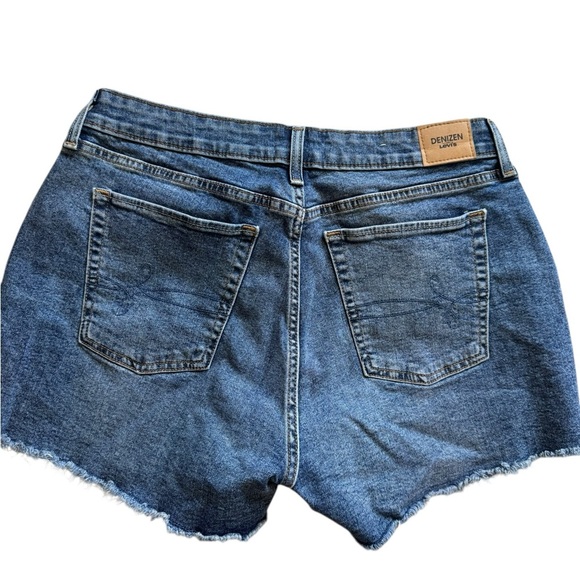 Denizen from Levi's Blue Distressed Jean Shorts - Picture 3 of 3